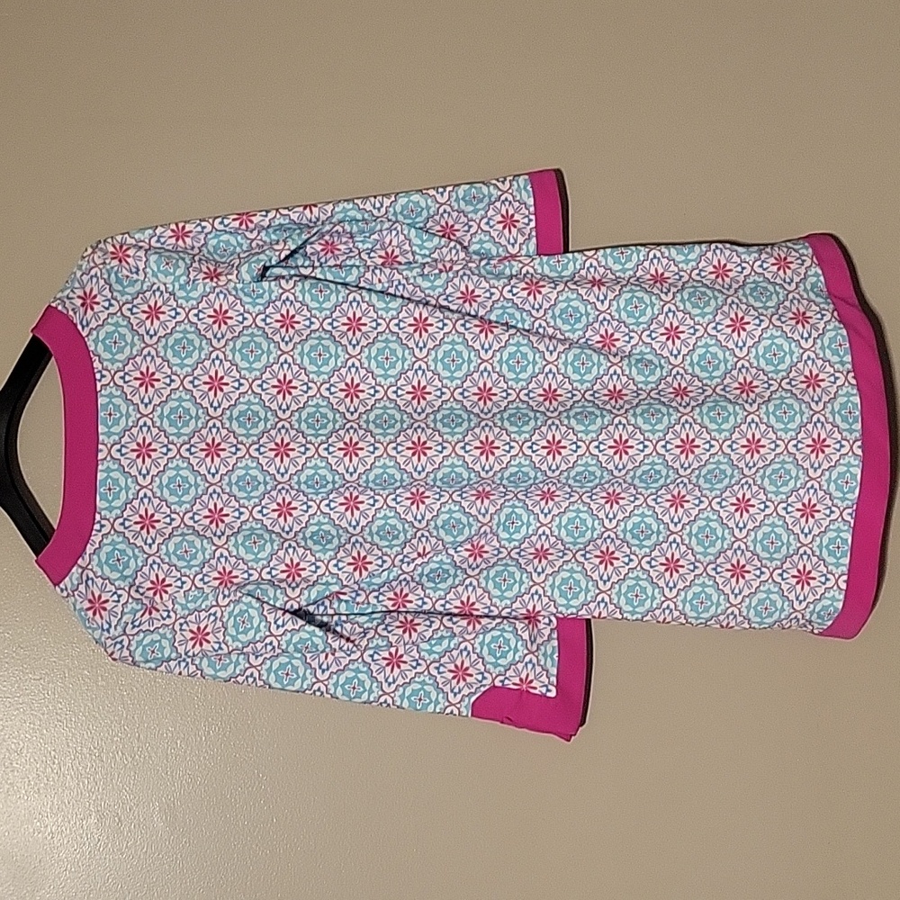 Aqua Et Sole Womens Small UPF 50+ Kaleidoscope Print Swim Resort Sun Dress - Picture 2 of 4